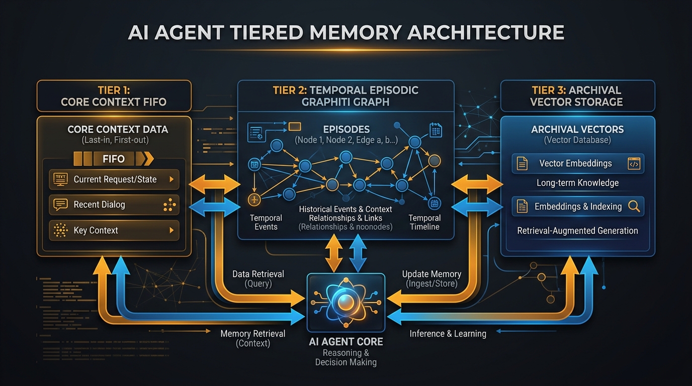 AI Agent Tiered Memory Architecture