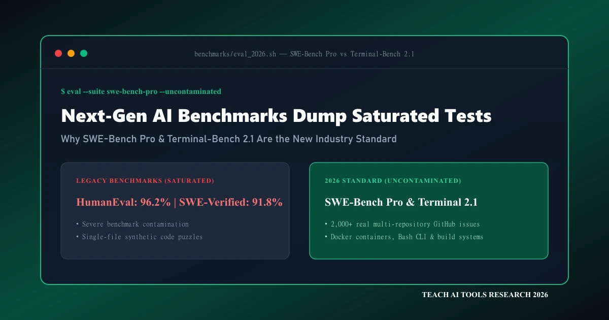 Why 2026 AI Benchmarks Are Dumping Saturated Tests