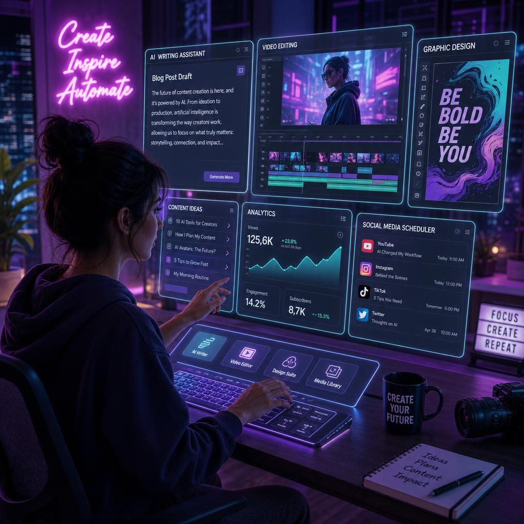 10 Best AI Tools for Content Creators in 2026 (Tested and Ranked) - AI Tools Tutorial
