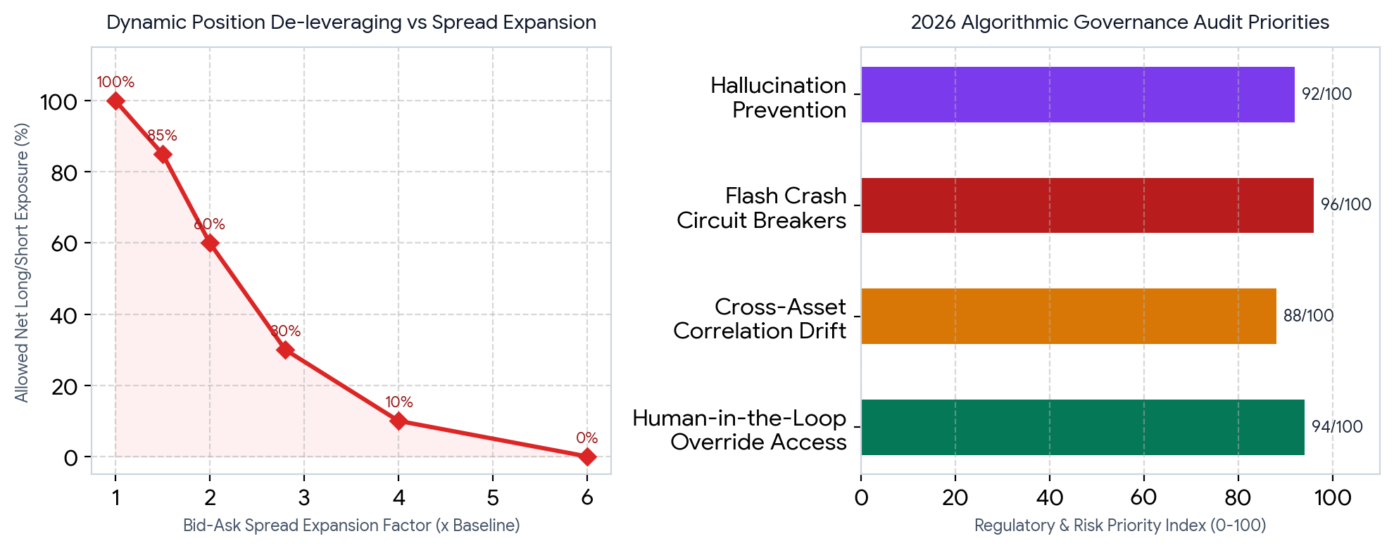Figure 2: Dynamic position de-leveraging under spread stress versus regulatory audit priorities