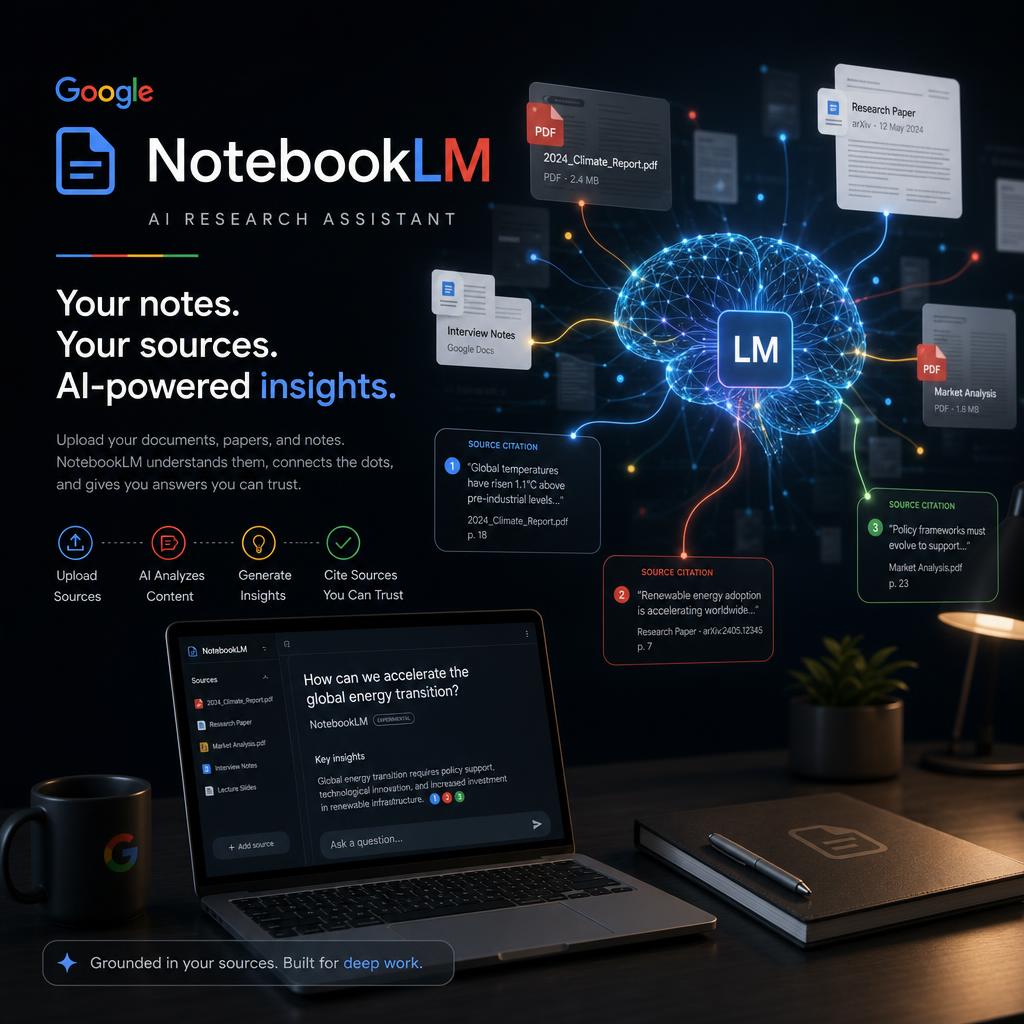 NotebookLM Complete Guide 2026: Google's AI Research Tool That Changes How You Learn - AI Tools Tutorial