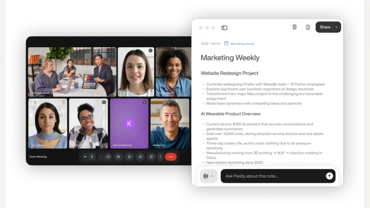 Official Fieldy desktop and mobile app preview