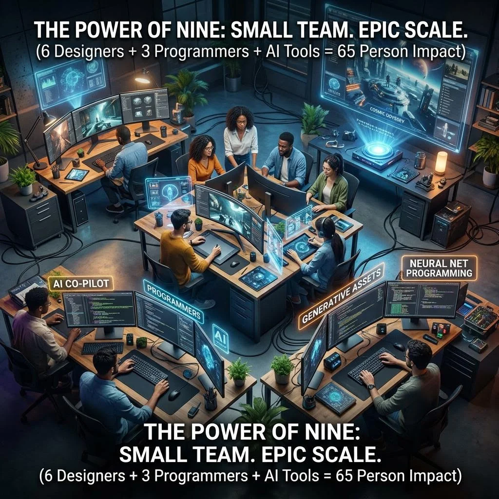 Why a 65-Person Game Can Credit Only 6 Designers and 3 Programmers - AI Tools Tutorial